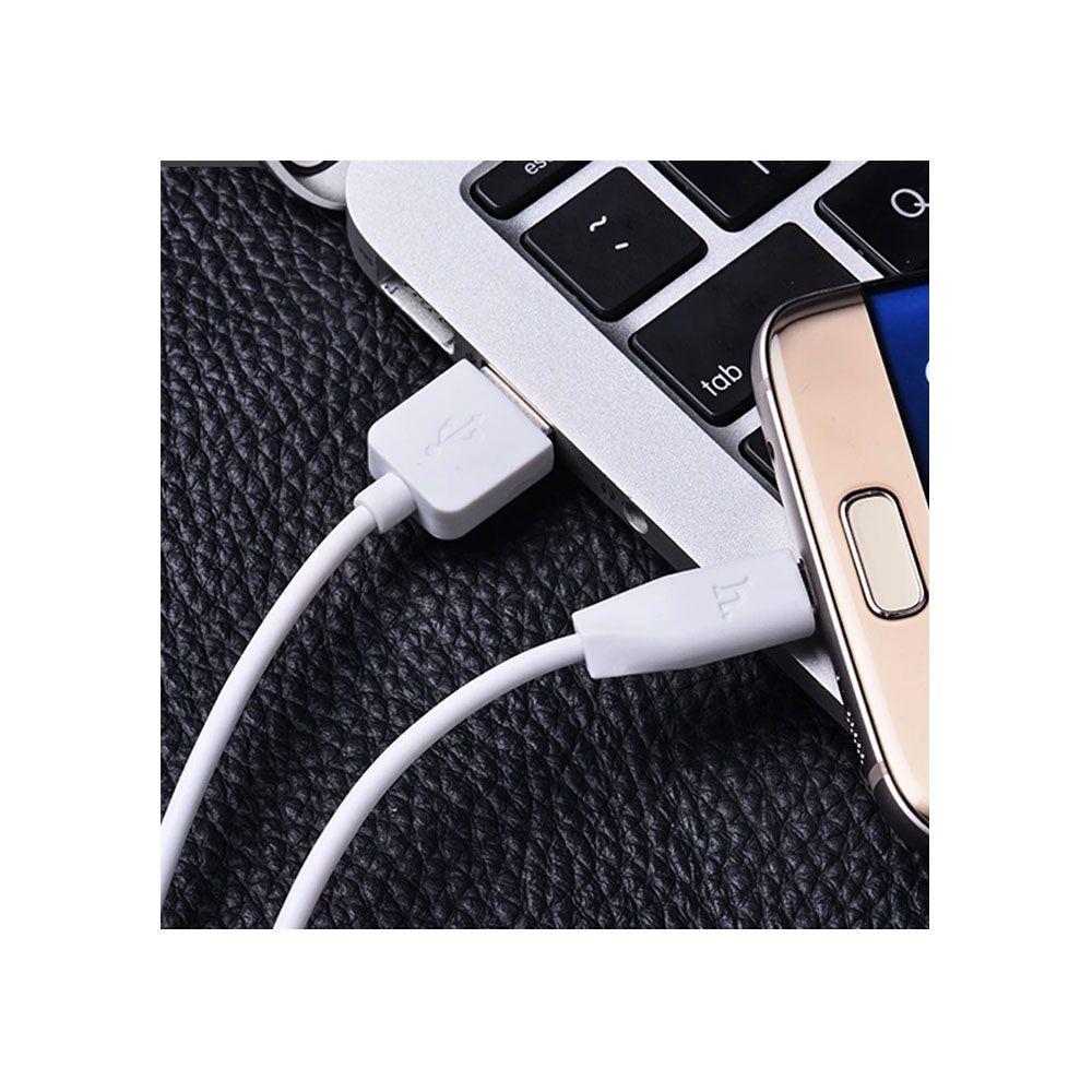 Cable Hoco tipo C X1 1m carga rápida blanco-1