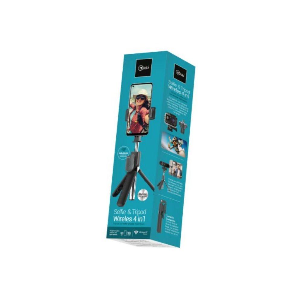 Tripode Mlab selfie stick 9132 bluetooth Negro-3