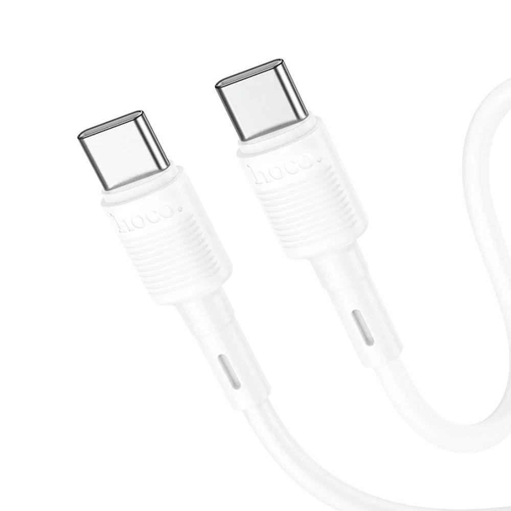 Cable Hoco X83 Victory Tipo C A Tipo C 60W Blanco-1