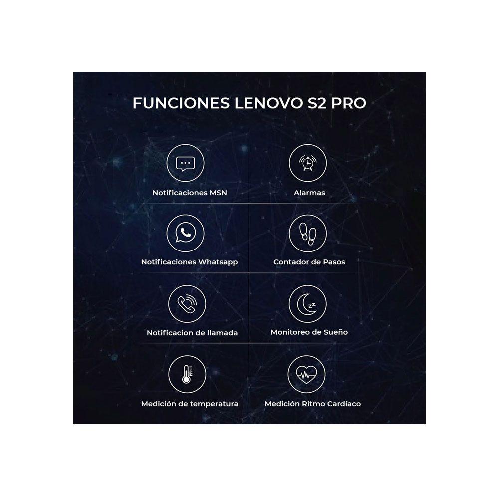 Smartwatch Lenovo S2 Pro Reloj inteligente Bluetooth-4