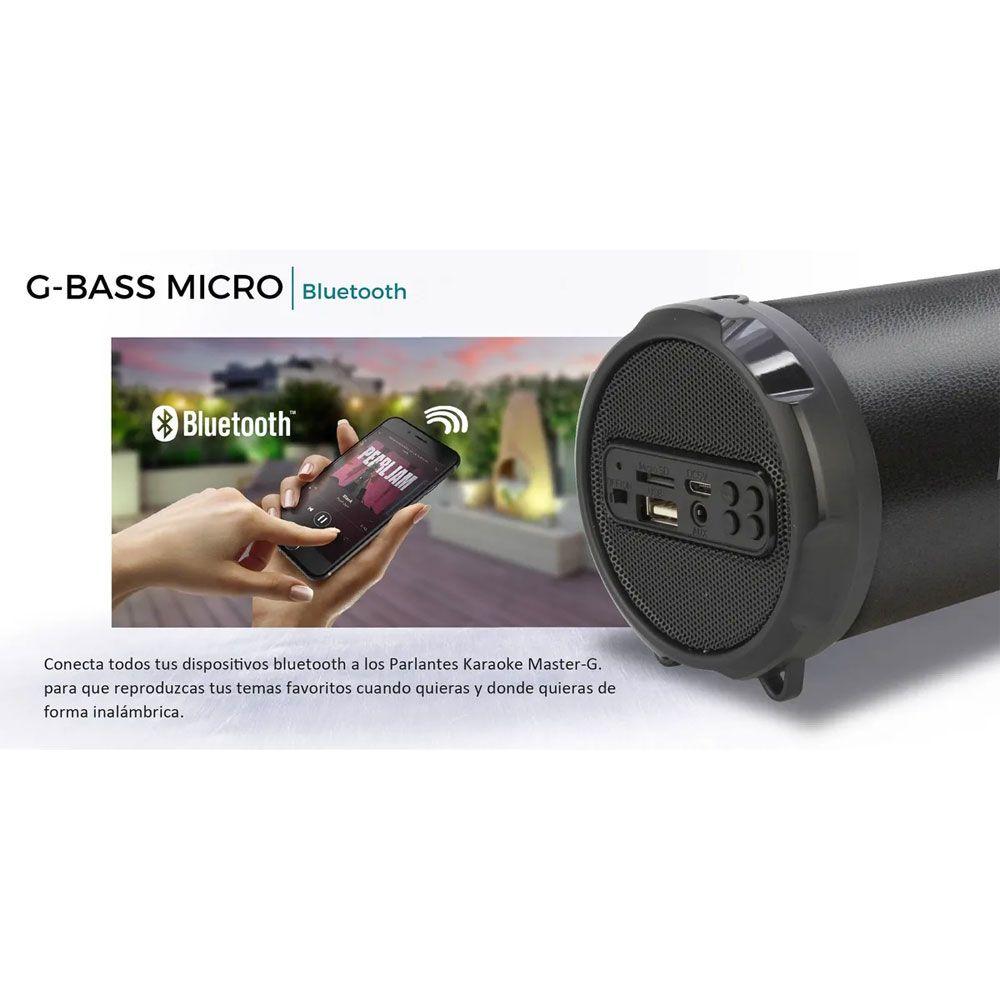 Parlante Master G Bluetooth G Bass Micro 2 pulg 3W Bazuca-4