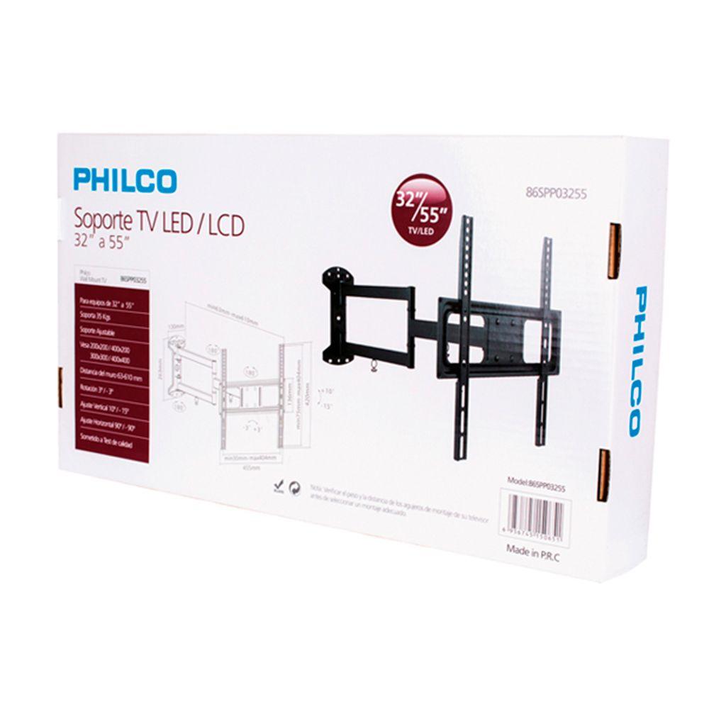 Soporte Tv Philco 86SPP03255 32 a 55 Pulg 3 articulaciones-1