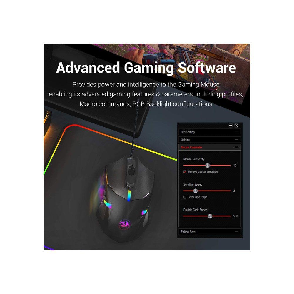 Mouse gamer Redragon Centrophorus 2 M601 RGB 7 botones-6