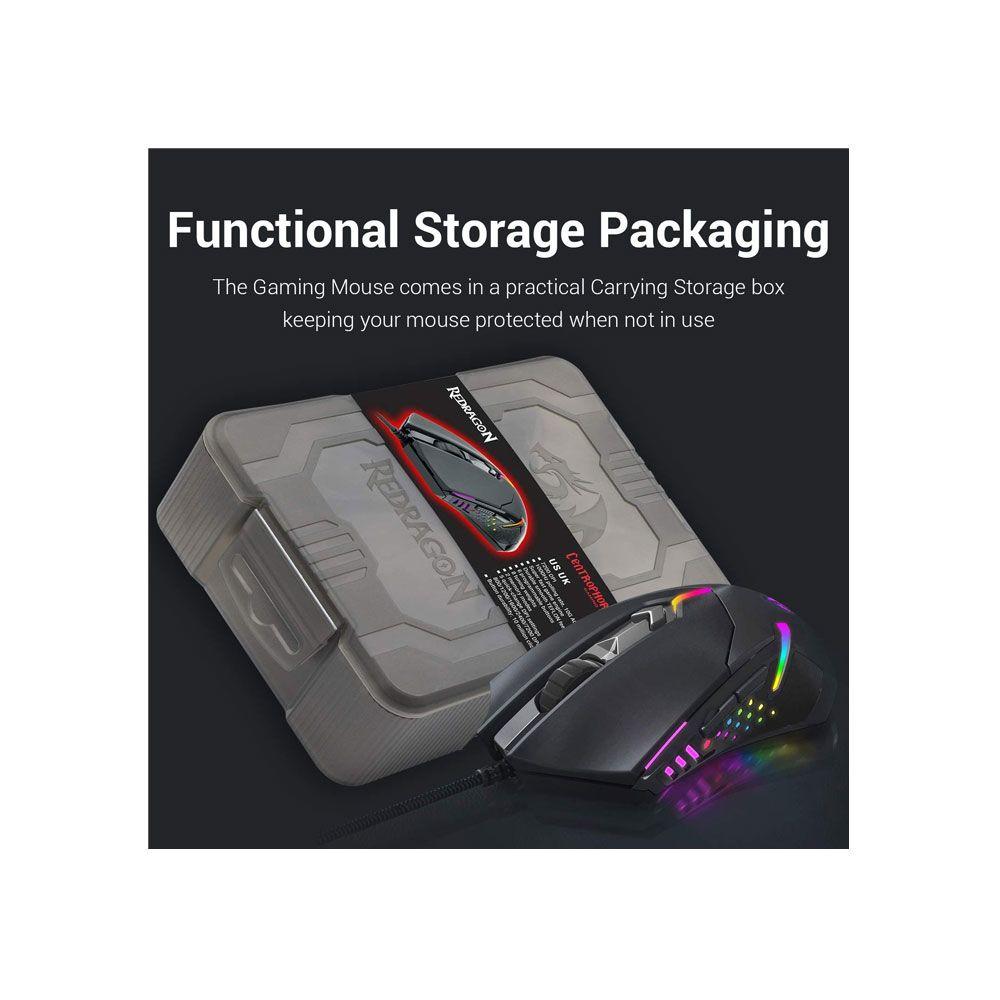 Mouse gamer Redragon Centrophorus 2 M601 RGB 7 botones-7