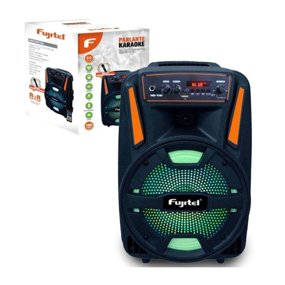 Parlante Fujitel Bluetooth Karaoke FM USB SD 8 Pulgadas-2