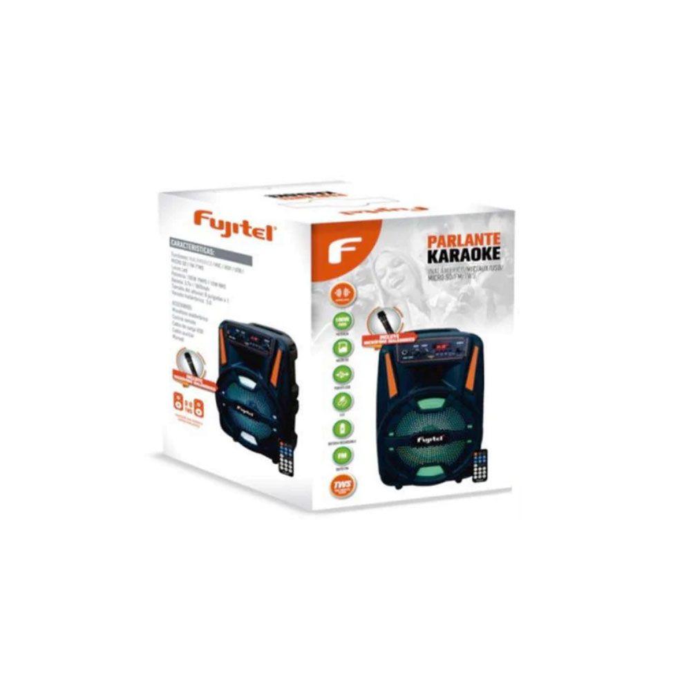 Parlante Fujitel Bluetooth Karaoke FM USB SD 8 Pulgadas-3