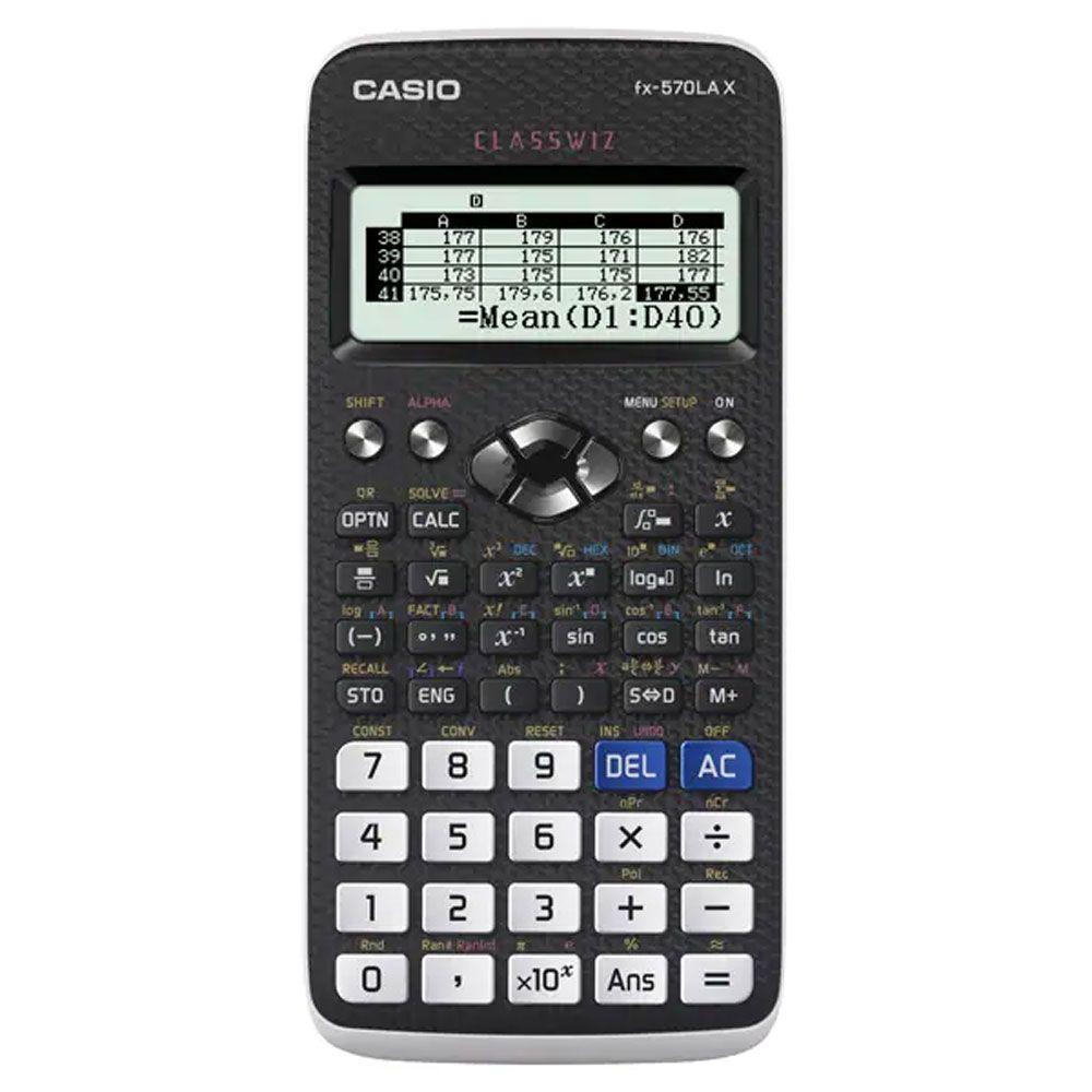 Calculadora Cientifica Casio FX 570LA X BK W DH Classwiz-0