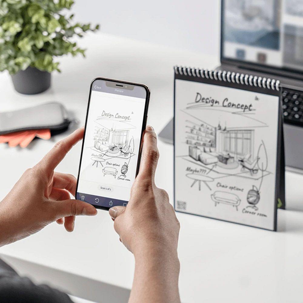 Cuaderno Inteligente Rocketbook Flip Executive Azul-7