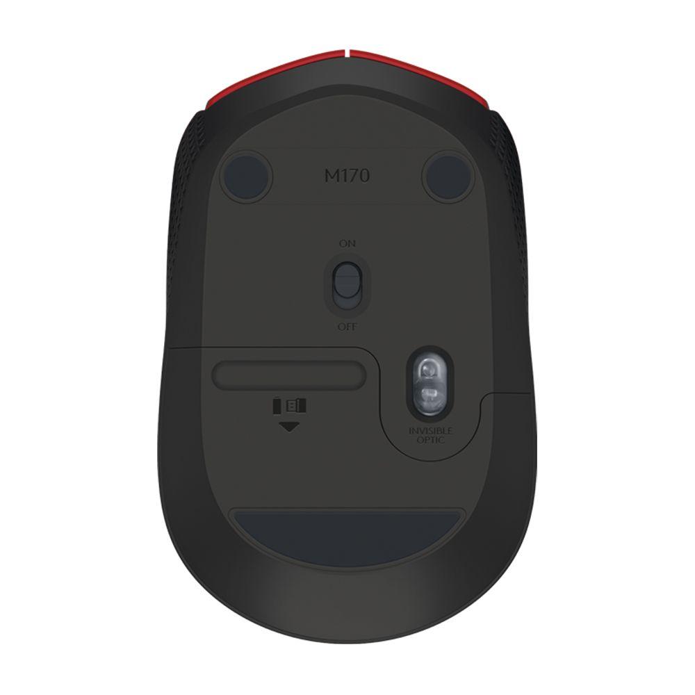 Logitech Mouse Inalámbrico Wireless M170 Rojo - Logitech-3