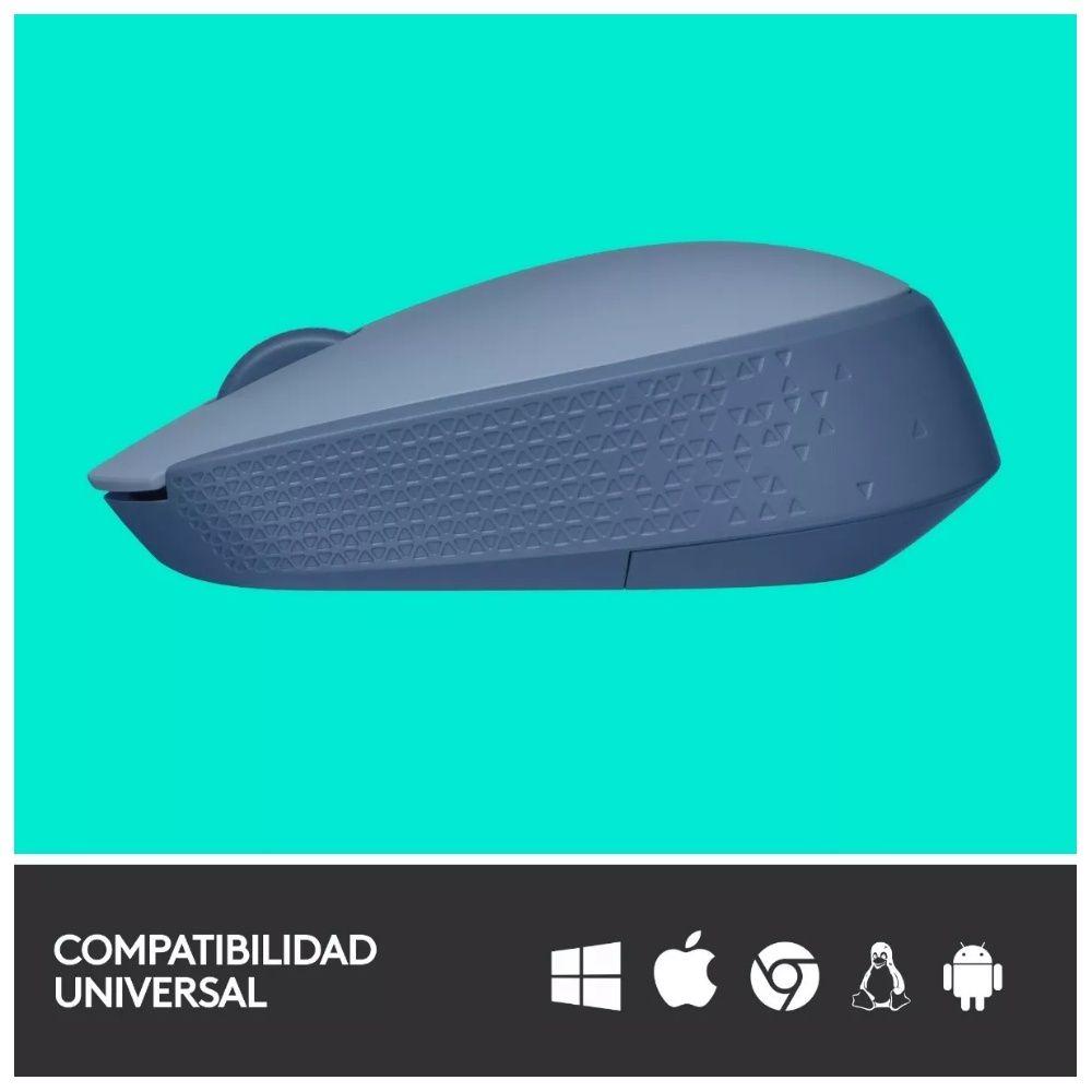 Mouse Inalambrico Logitech M170 USB Gris Azulado-1
