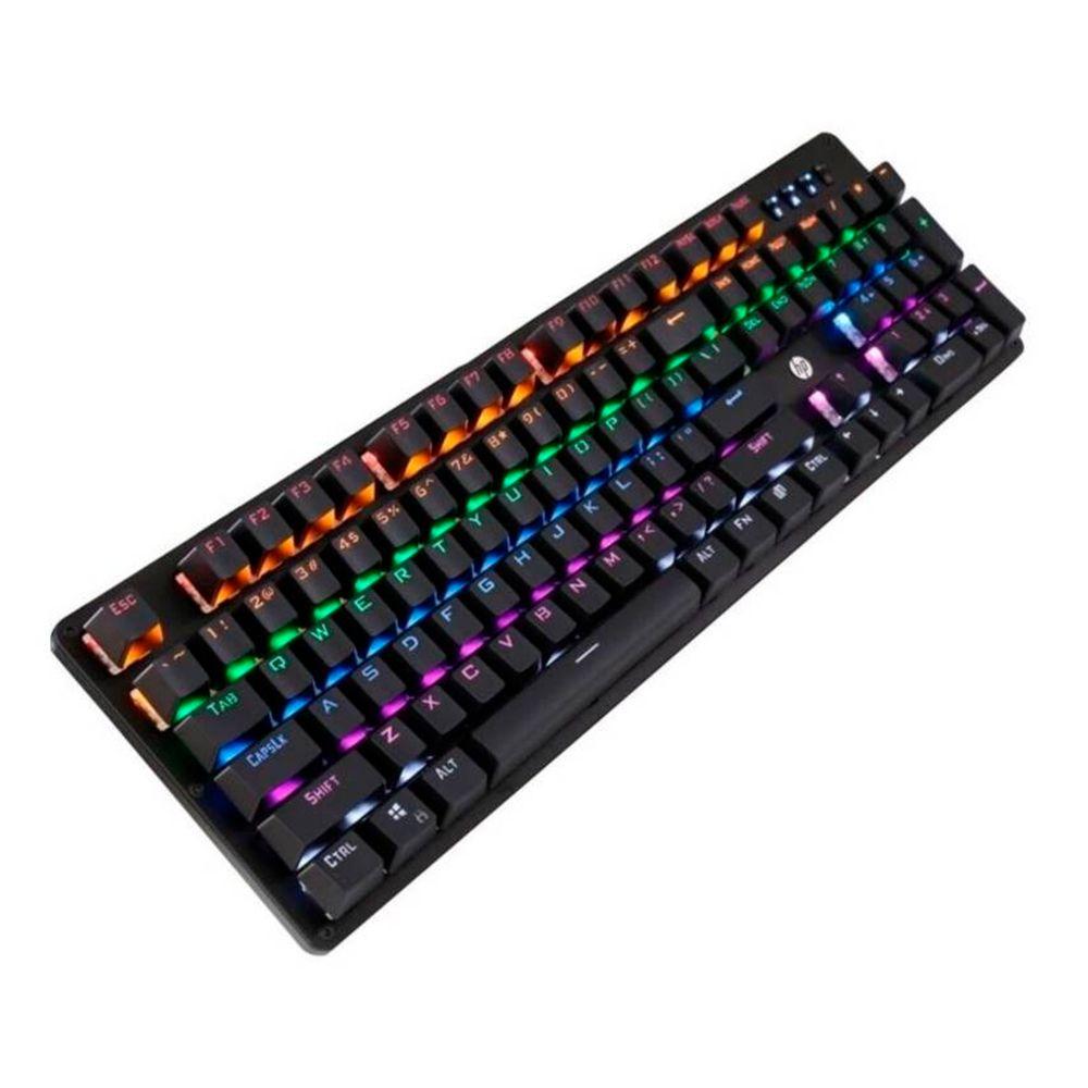 Teclado Gamer Mecanico HP GK100 RGB 1.8m 104 teclas-6