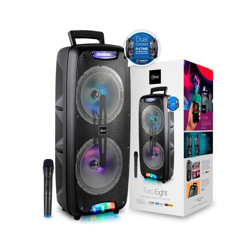 Parlante MLab Two Eight 8 Pulgadas Bluetooth 3500W PMPO-5