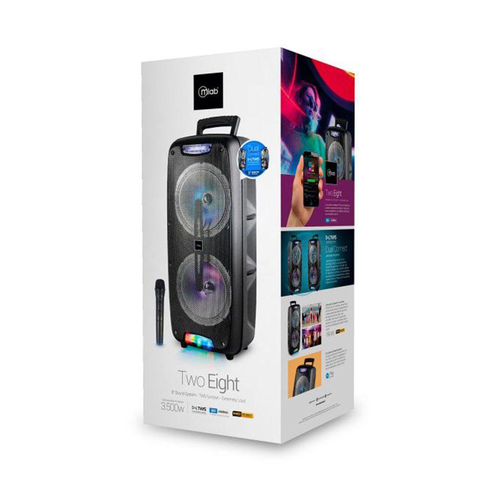 Parlante MLab Two Eight 8 Pulgadas Bluetooth 3500W PMPO-6