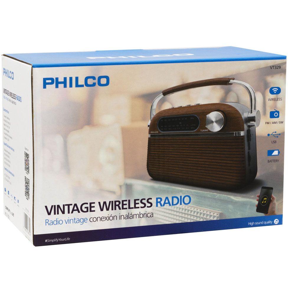 Radio Vintage Philco VT329 FM USB SD-3