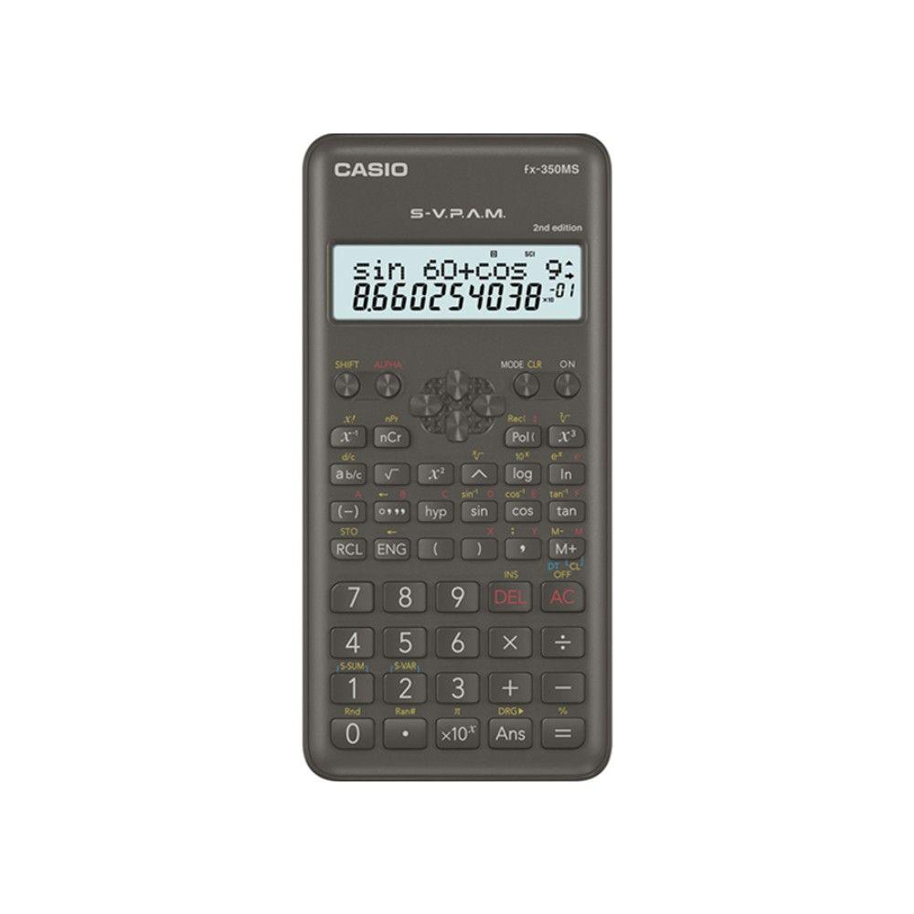 Calculadora Cientifica Casio FX-350MS 2 240 Funciones Negra-0