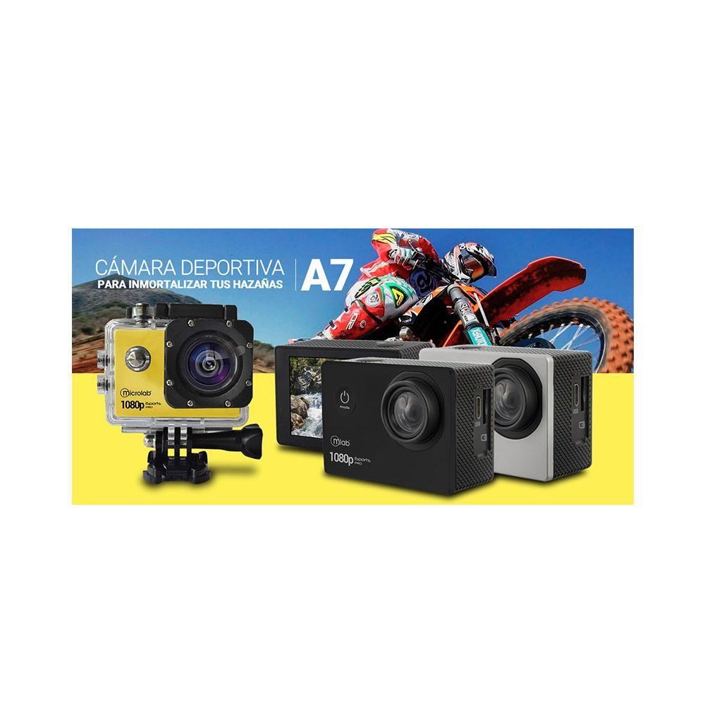 Cámara deportiva MLab I Sports Pro 7 1080P Gris-5