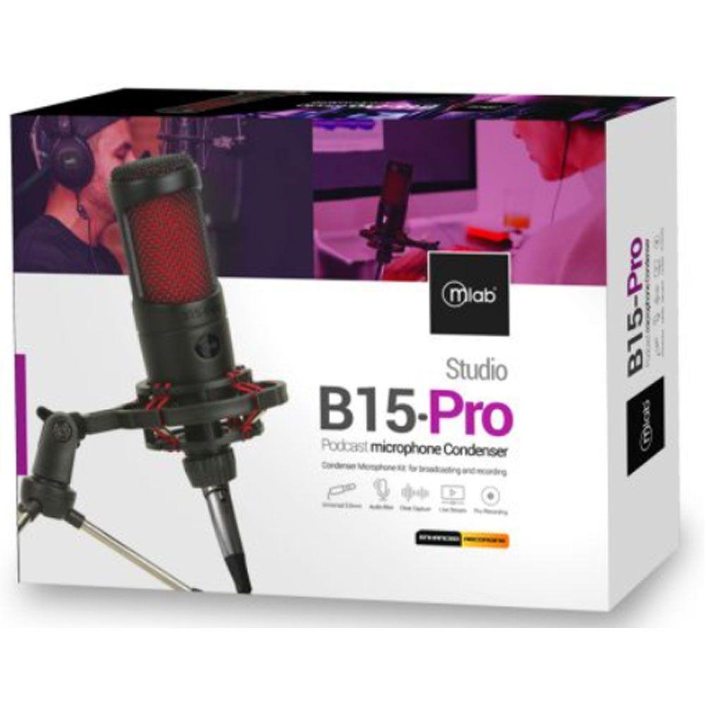 Microfono de condensador Mlab B15 Pro Studio Jack 3.5mm-3