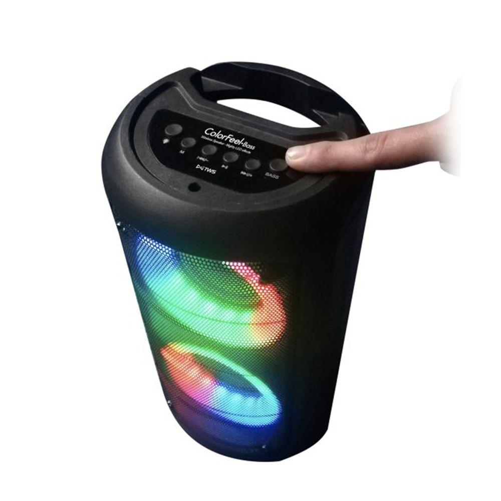 Parlante MLab Colorfeel Bass 9101 Bluetooth Karaoke Negro-3