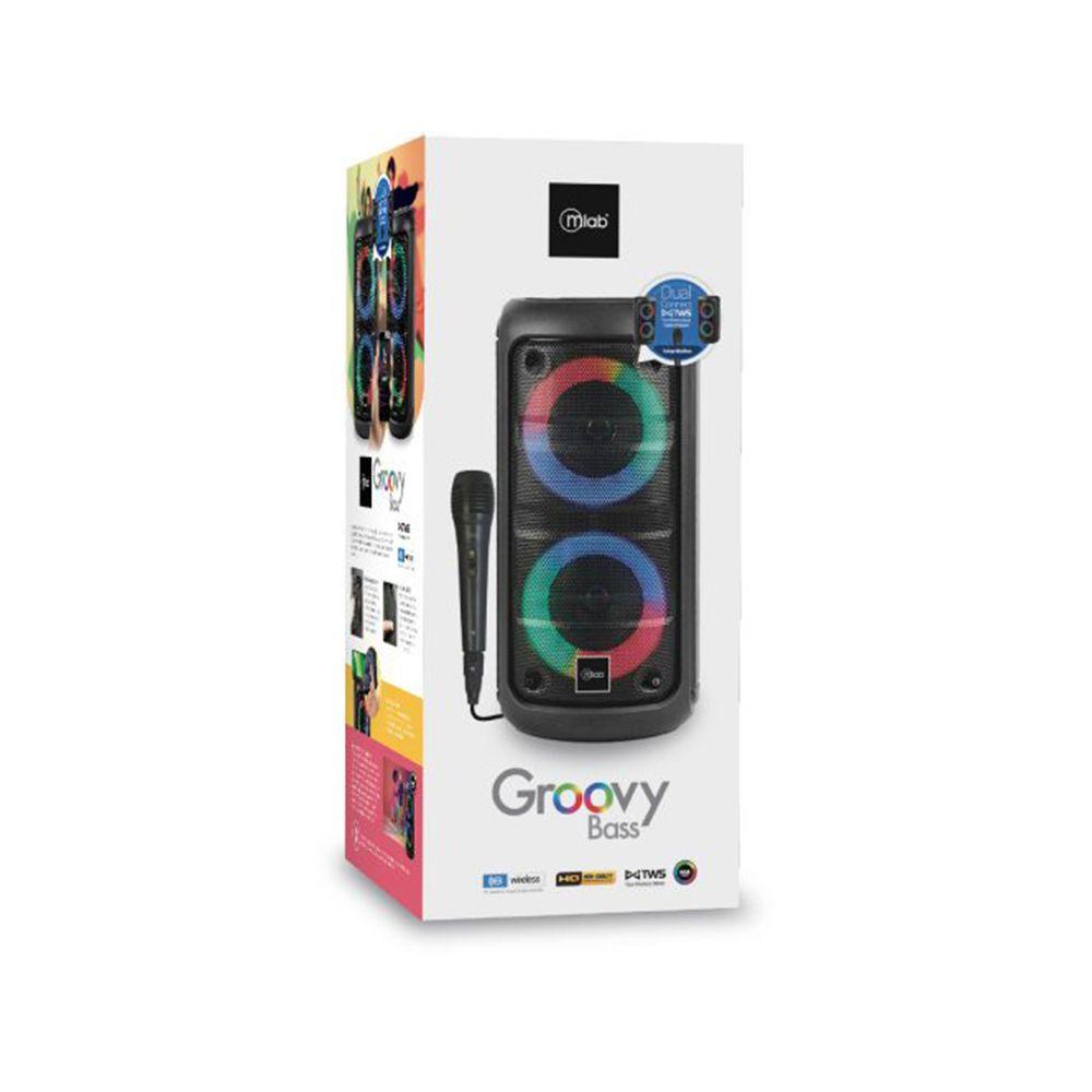 Parlante MLab Colorfeel Bass 9101 Bluetooth Karaoke Negro-5