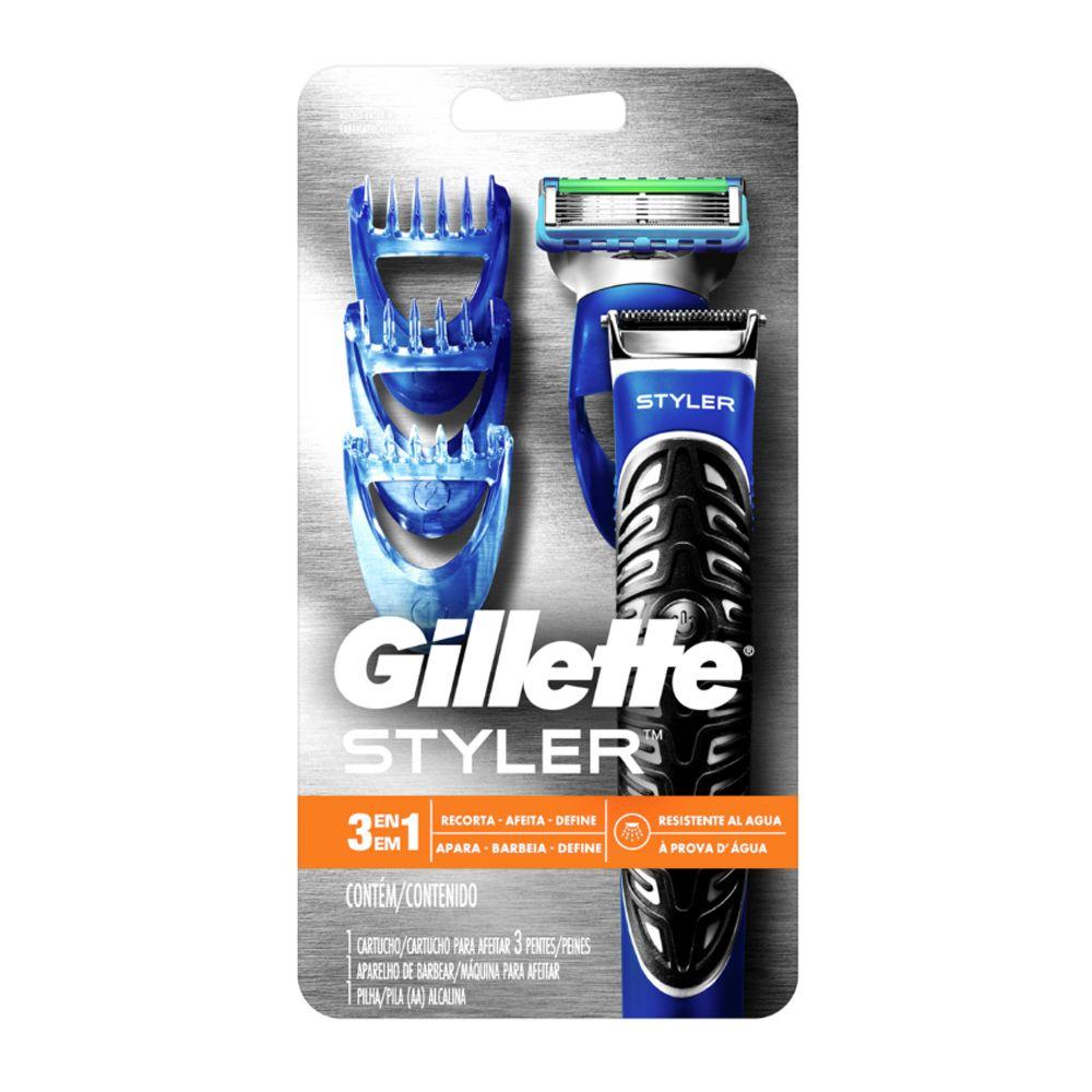 Máquina de Afeitar Eléctrica Gillette Styler Kit 3 en 1-0