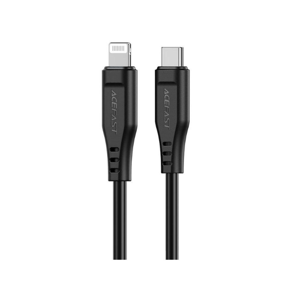 Cable AceFast C3-01 MFI Tipo C a Lightning 1.2m 3A Negro-0
