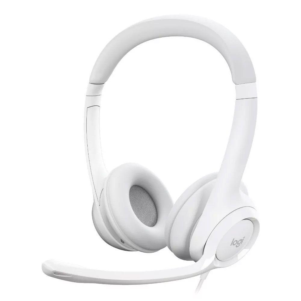 Audifonos Logitech H390 Headset USB para computadora Blanco-0