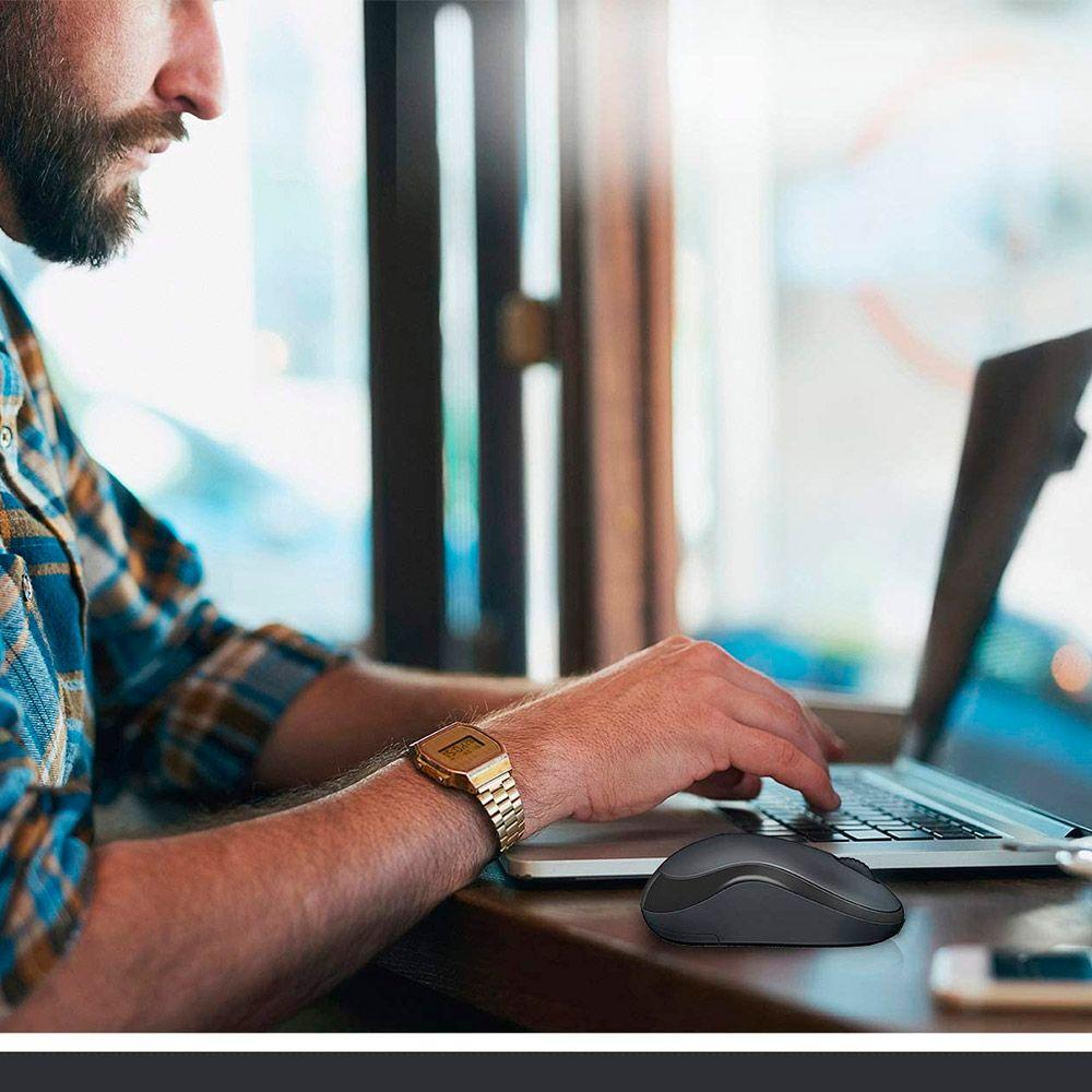 Mouse inalambrico Logitech M220 Silent Grafito-5