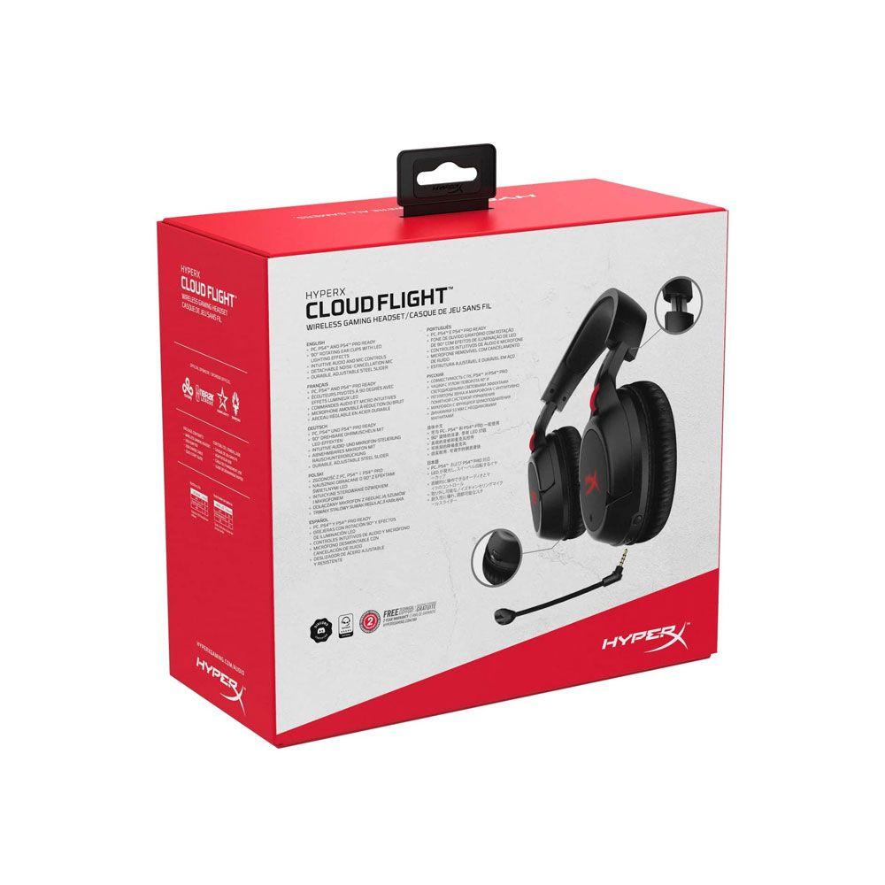 Audífonos Gamer HyperX Cloud Flight inalámbrico PS4 PC-6