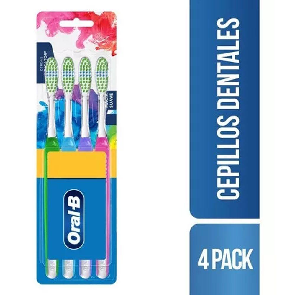 Cepillos Dentales Oral B Indicator Color Collection 4 Uds-0