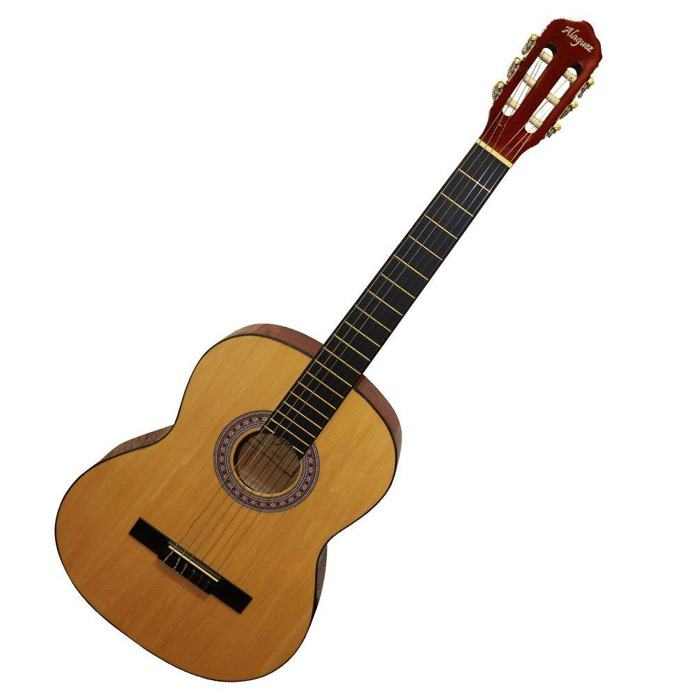 Guitarra clasica Alaguez 39P 39 Pulgadas Natural-0