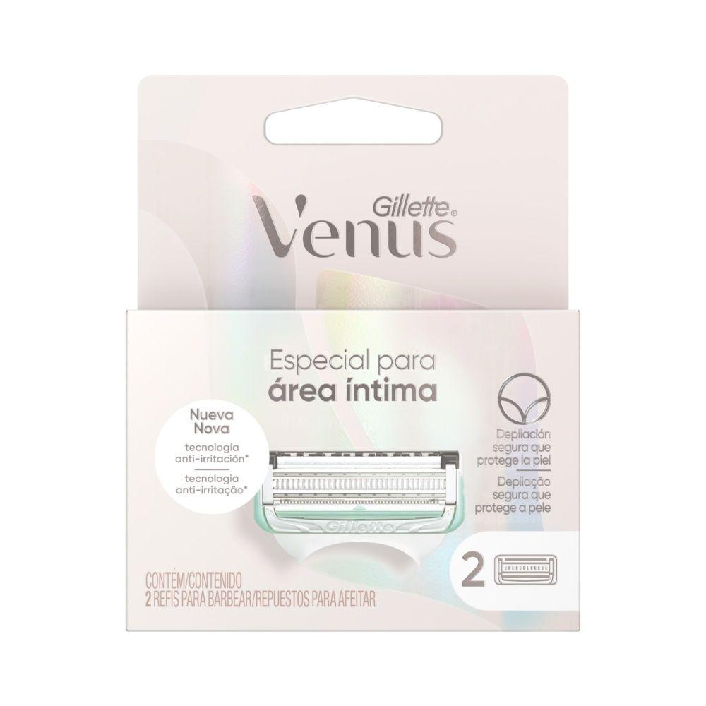 Repuestos de afeitadora Gillette Venus Area Intima 2 Und-0