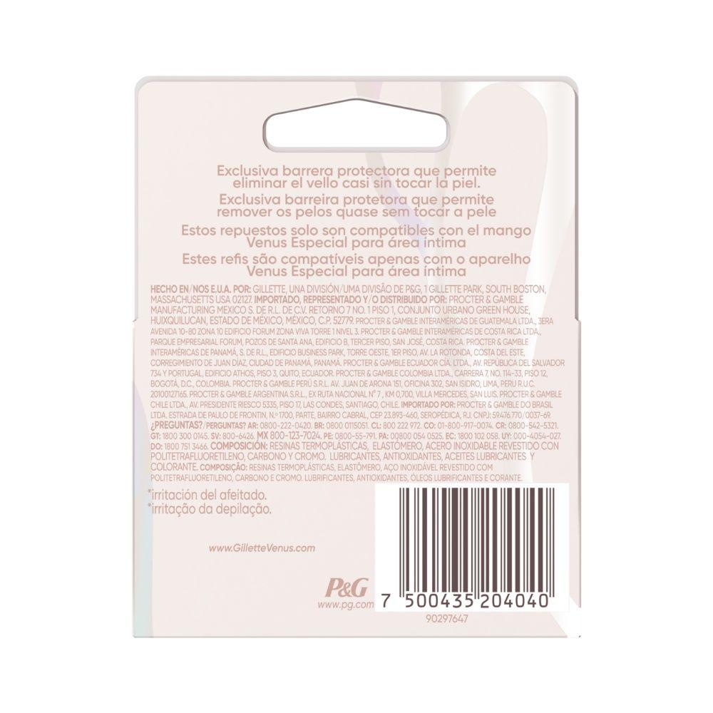 Repuestos de afeitadora Gillette Venus Area Intima 2 Und-1