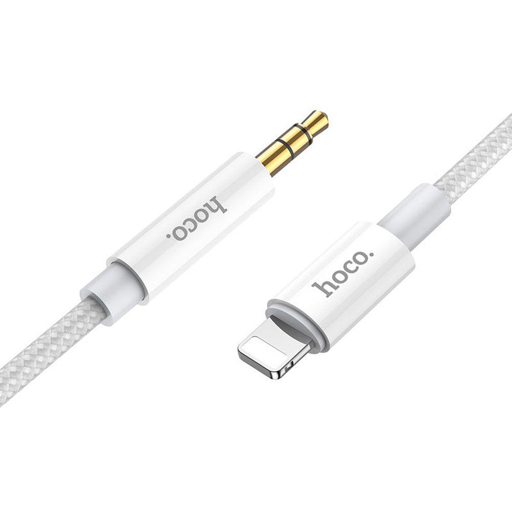 Adaptador de Audio Hoco UPA19 Lightnin a 3.5mm Silver-0