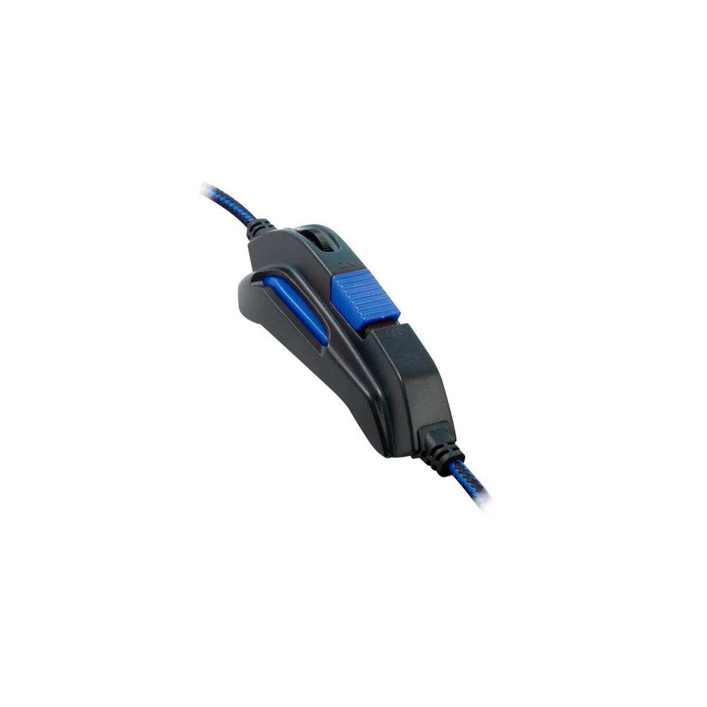 Audífonos Gamer 3DFX Hydrogen Hi Fi USB Negro y Azul-6