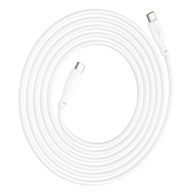 Cable Hoco X93 Force 60W Usb C a Usb C 2M Blanco-1