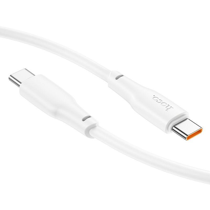 Cable Hoco X93 Force 60W Usb C a Usb C 2M Blanco-2