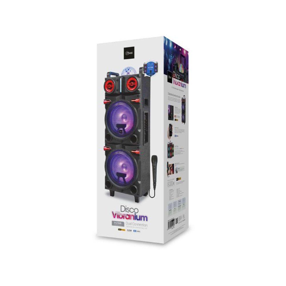 Parlante MLab Disco Vibranium Karaoke Bluetooth 8000W PMPO-5