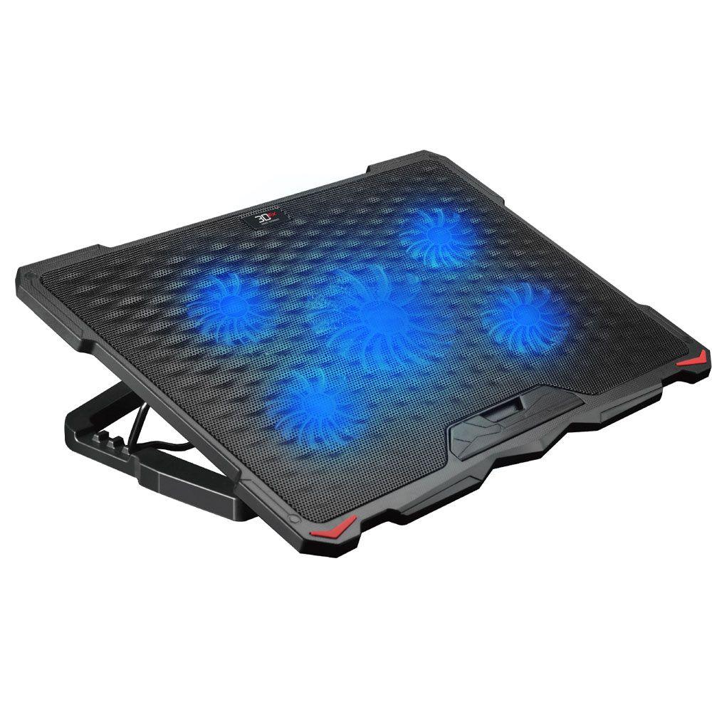 Base ventilador 3DFX Five Fan 12 para Notebook hasta 17 Pulg-0