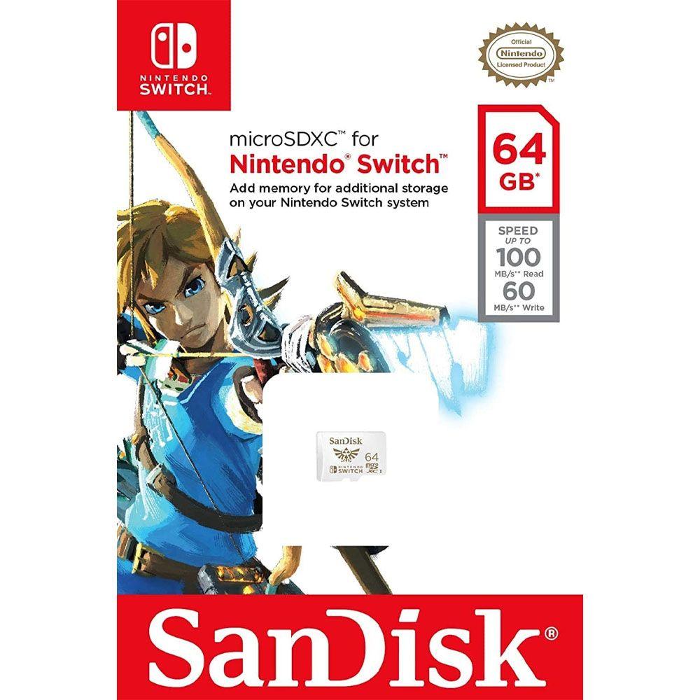 Tarjeta de memoria SanDisk 64GB MicroSDXC Nintendo Switch-2