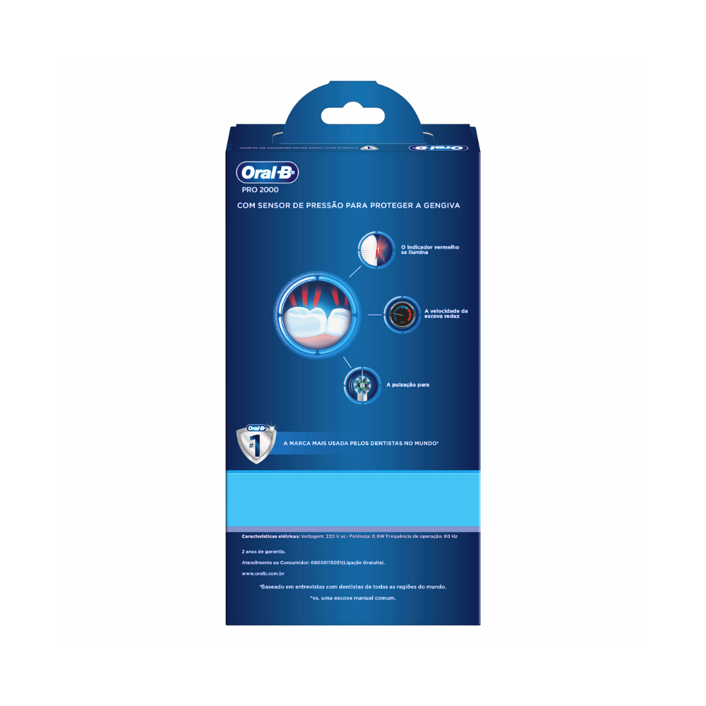 Cepillo De Dientes Oral B Pro 2000 Electrico + Cabezal-4