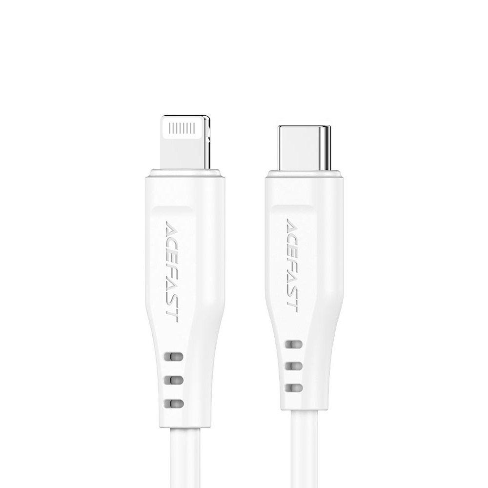 Cable Acefast USB C PD a Lightning MFI C3-01  Blanco-5