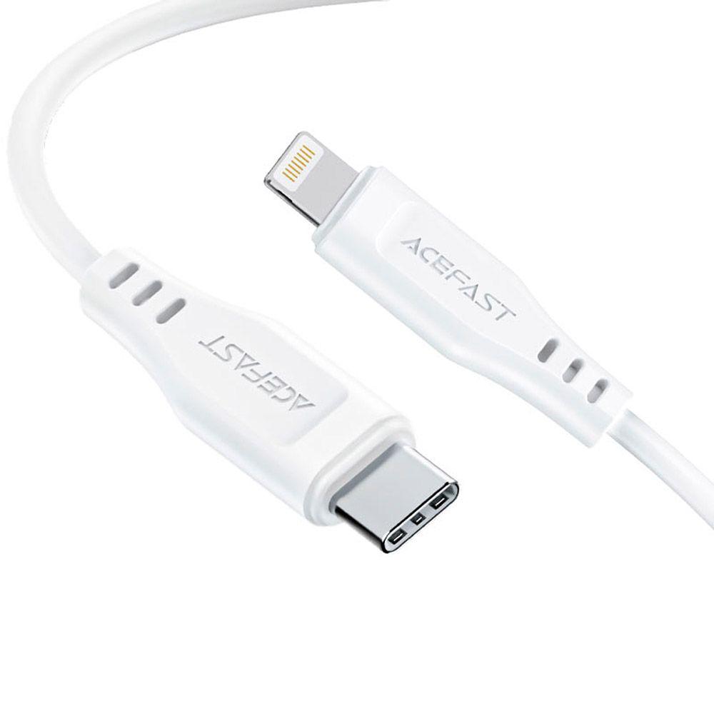 Cable Acefast USB C PD a Lightning MFI C3-01  Blanco-7