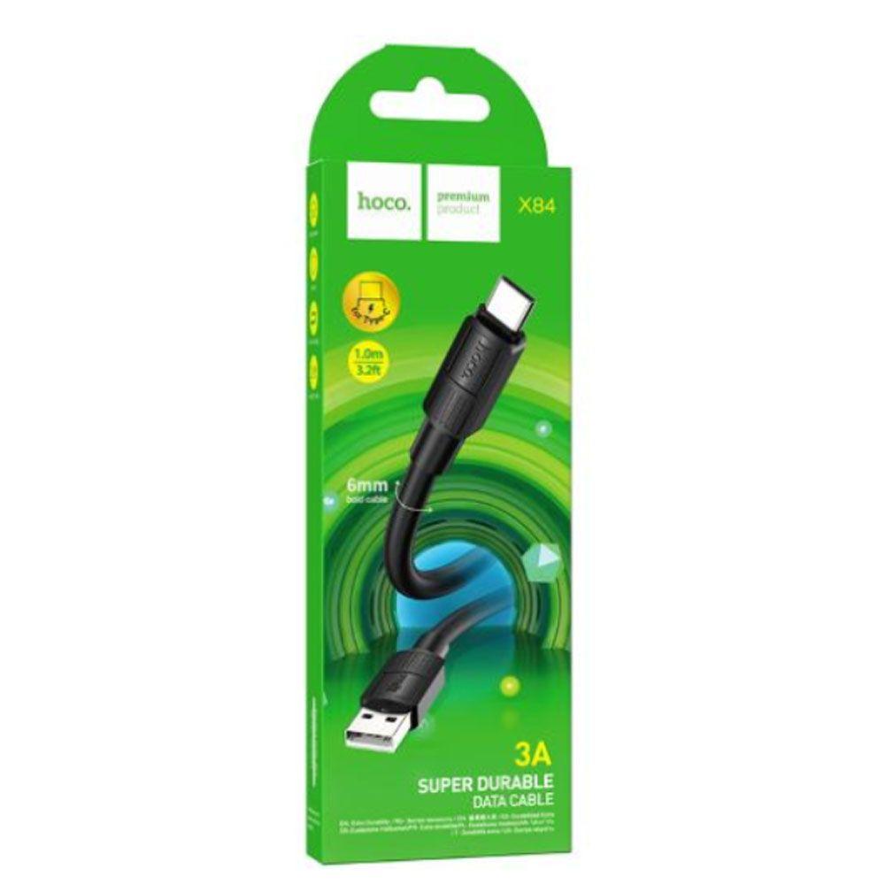 Cable Hoco X84 Solid USB a Tipo C 3A 1m-3