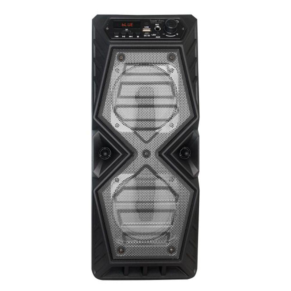 Parlante MLab Tower Vibes 8568 Bluetooth Karaoke 2000W Plata-0