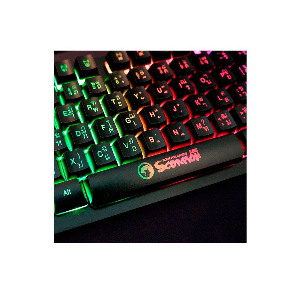 Teclado Gamer Marvo K616 Scorpion USB Negro-3