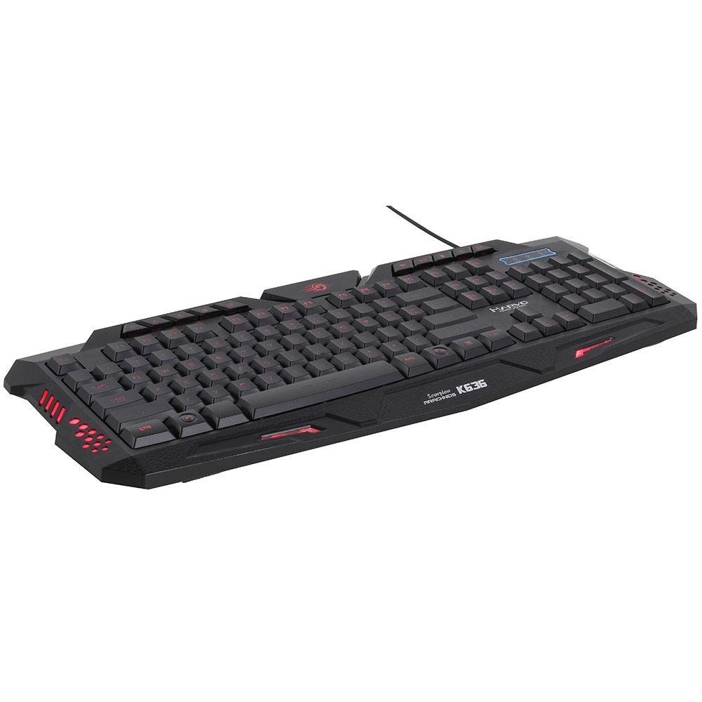 Marvo Teclado Gamer Multimedia Iluminado K636-1
