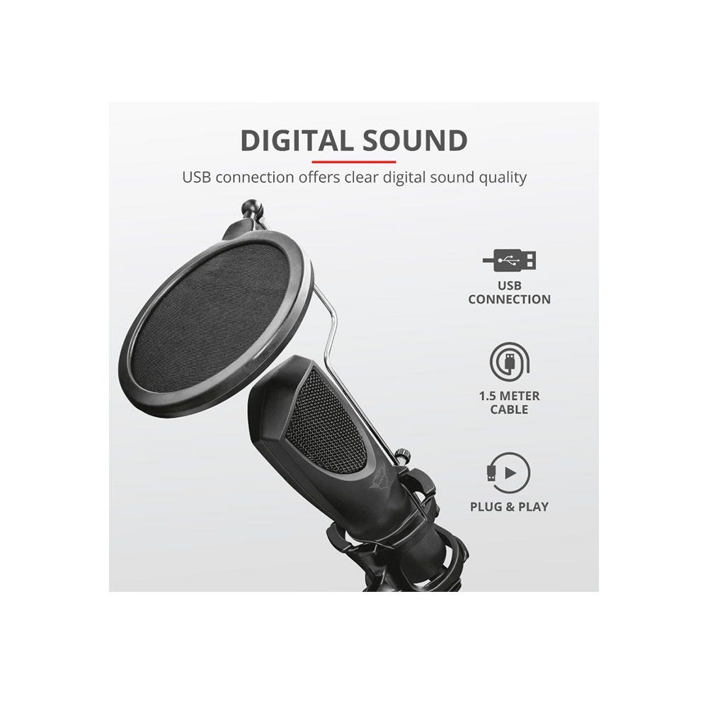 Microfono Trust Gxt 232 Mantis Podcasts streaming vlogs-4