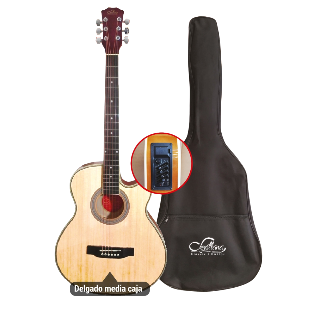 Guitarra Electroacústica Sevillana 40C/F-7