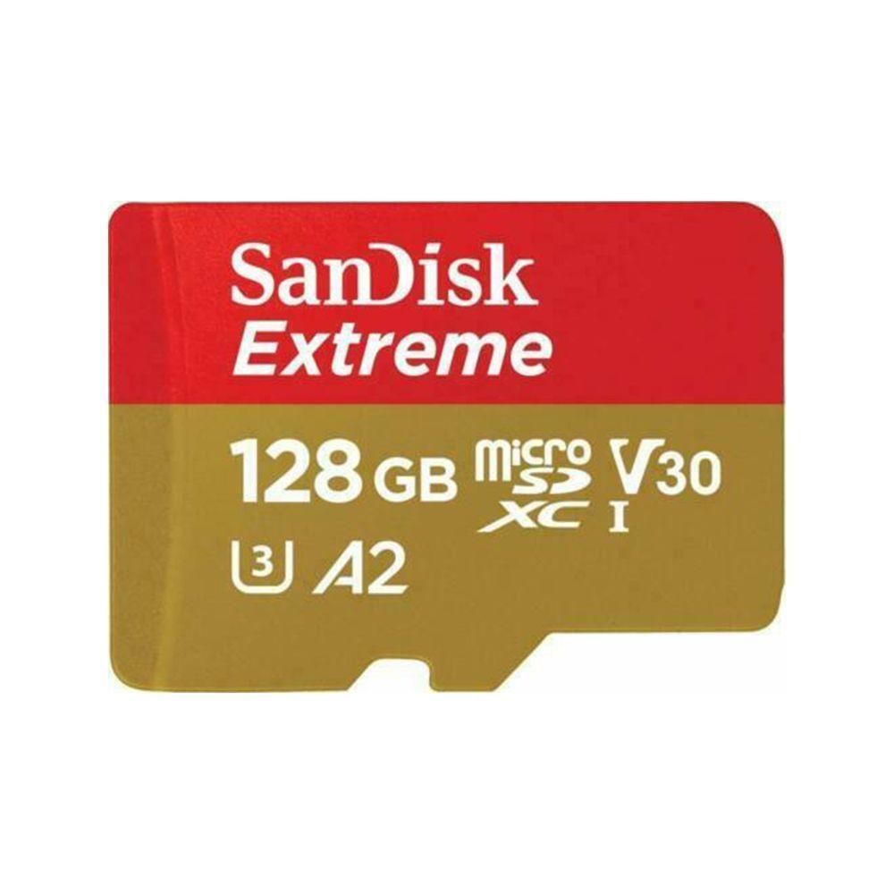 Tarjeta memoria SanDisk Extreme 128GB microSD 4K A2-0