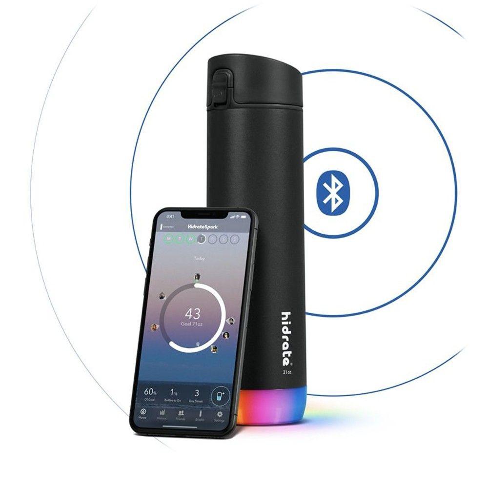 Termo botella de agua inteligente Hidrate Steel 500 ML Negro-7
